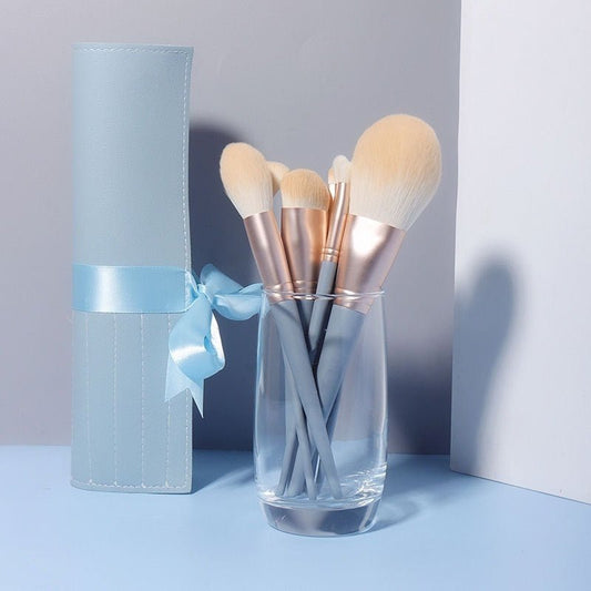 10 - Piece Makeup Brush Set – Complete Face & Eye Brushes for Foundation, Powder & Eyeshadow | Full Makeup Brush Kit - GISTMI