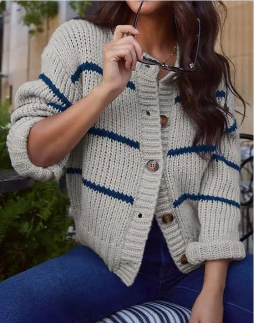 Striped Knit Sweater