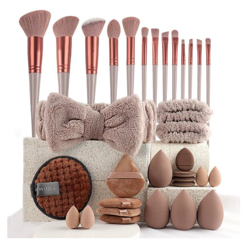 40 - Piece Beauty Tools Major Combination Set – Complete Face Wash & Makeup Tool Kit - GISTMI