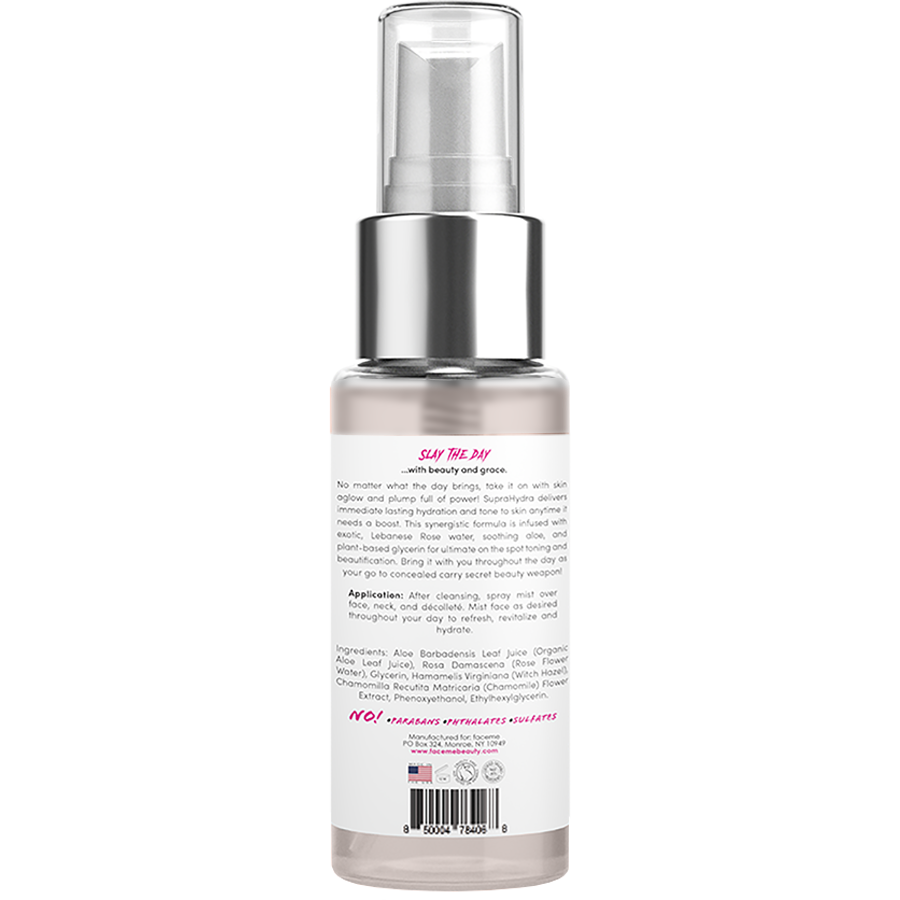 Faceme | SupraHydra Rose Toner | Hydrating Rose Water Mist | GISTMI