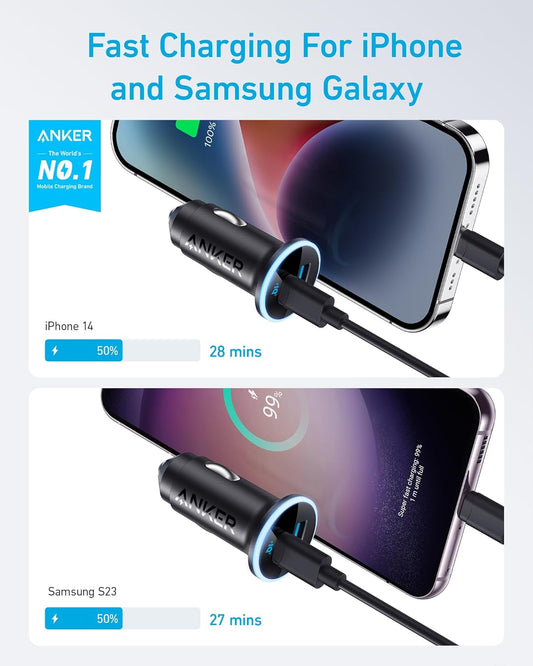 Anker 323 Car Charger (52.5W) - GISTMI