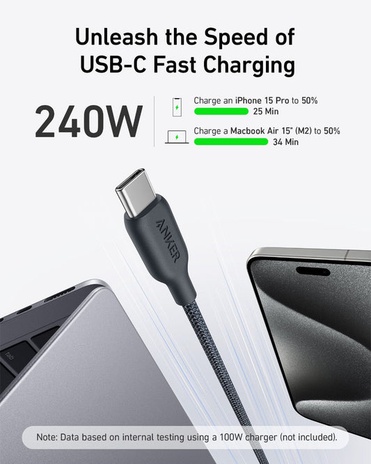 Anker 543 USB - C to USB - C Cable (Bio - Braided) - GISTMI