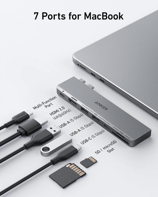 Anker 547 USB - C Hub (7 - in - 2, for MacBook) - GISTMI