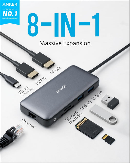 Anker 553 USB - C Hub (8 - in - 1) - GISTMI