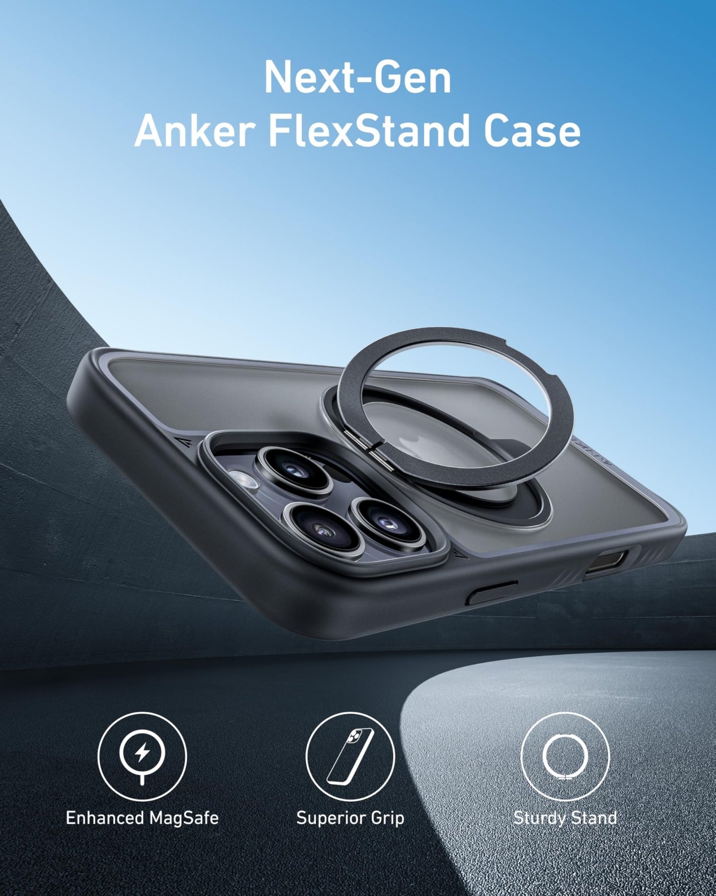 Anker MagGo Magnetic Case with Stand (360° Ring Stand) - GISTMI