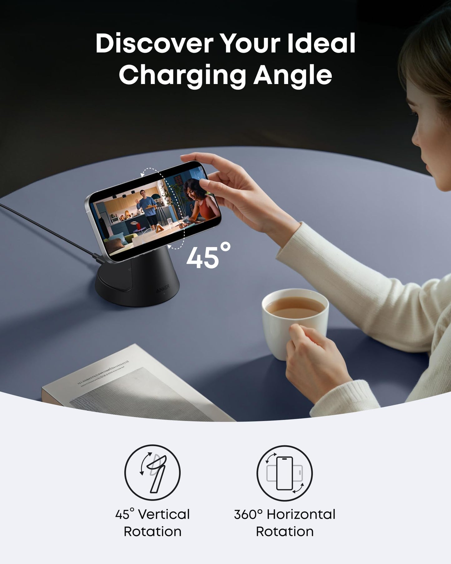 Anker MagGo Wireless Charging Station (3 - in - 1, Dock Stand) - GISTMI