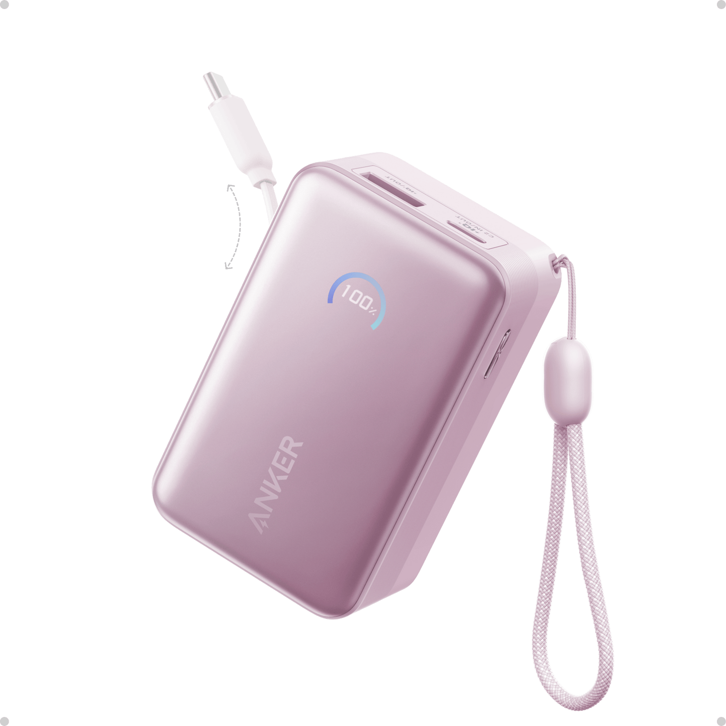 Anker Nano Power Bank (10K, 45W, Built - In Retractable USB - C Cable) - GISTMI