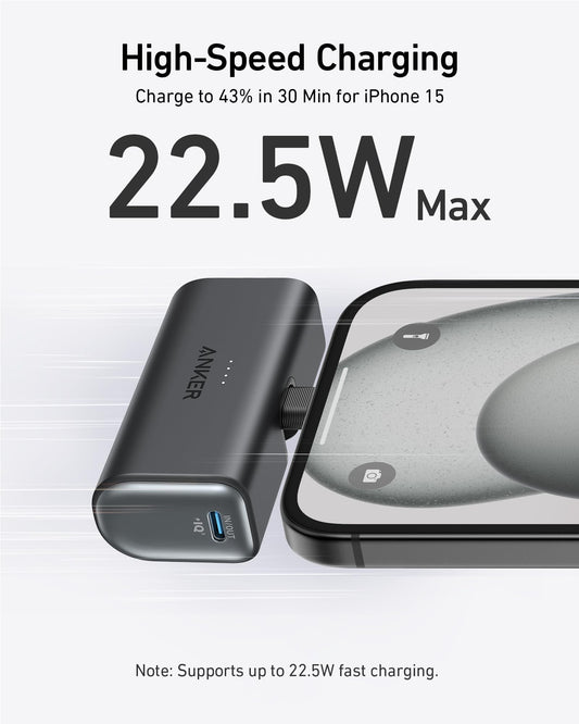 Anker Nano Power Bank (22.5W, Built - In USB - C Connector) - GISTMI