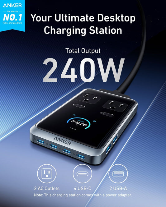 Anker Prime Charging Station (8 - in - 1, 240W) - GISTMI