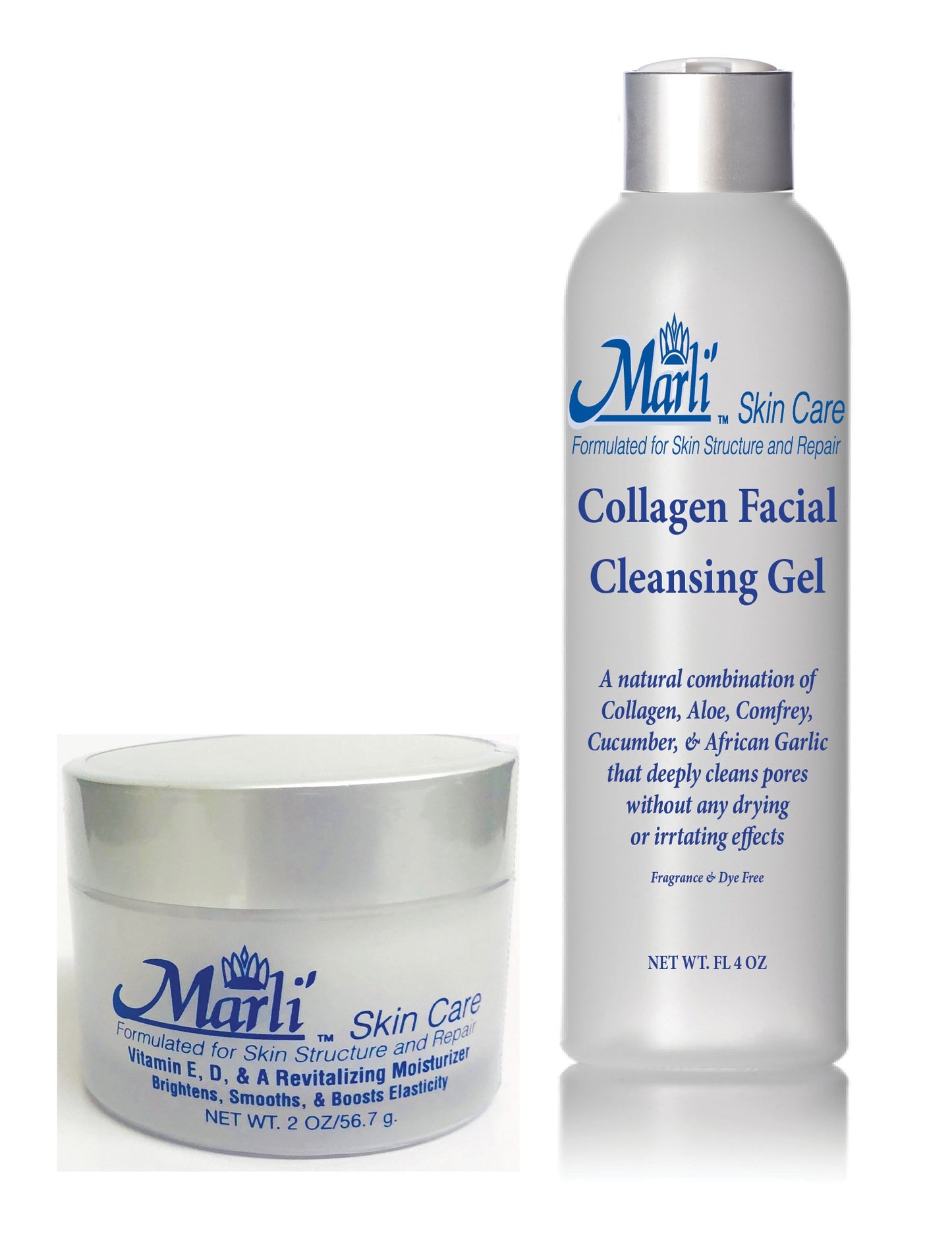 Marli Revitalizing Vitamin EDA Moisturizer, Cleanser, & Toner Skin Care Kit