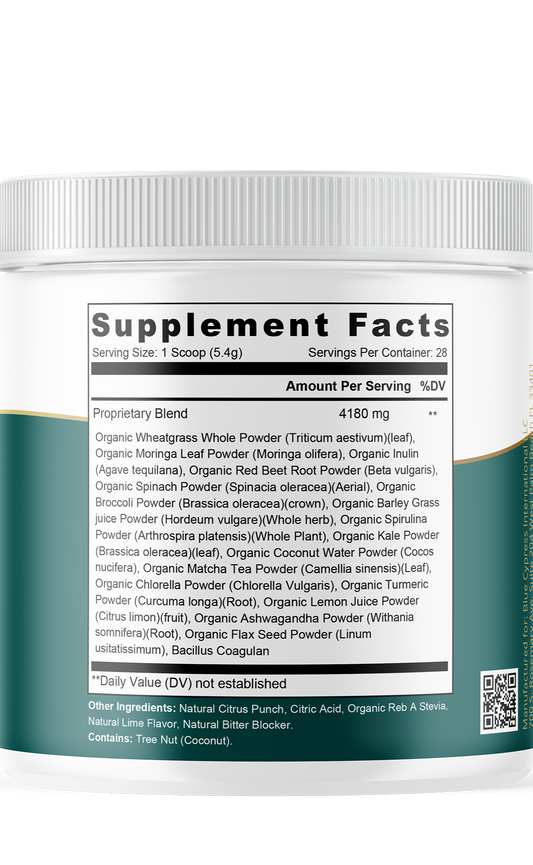 Daily Greens Superfood Blend – Nutrient-Rich Powder for Overall Wellness