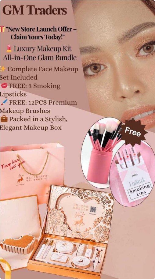 Makeup Novice Cosmetics for Students 10 Pcs Set – Universal Beginner Makeup Kit - GISTMI