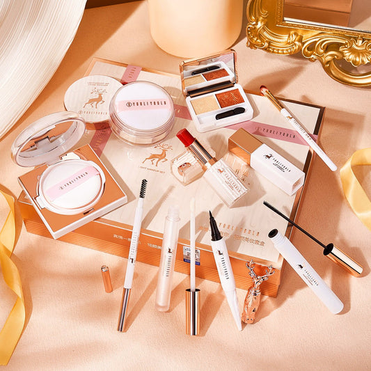 Makeup Novice Cosmetics for Students 10 Pcs Set – Universal Beginner Makeup Kit - GISTMI