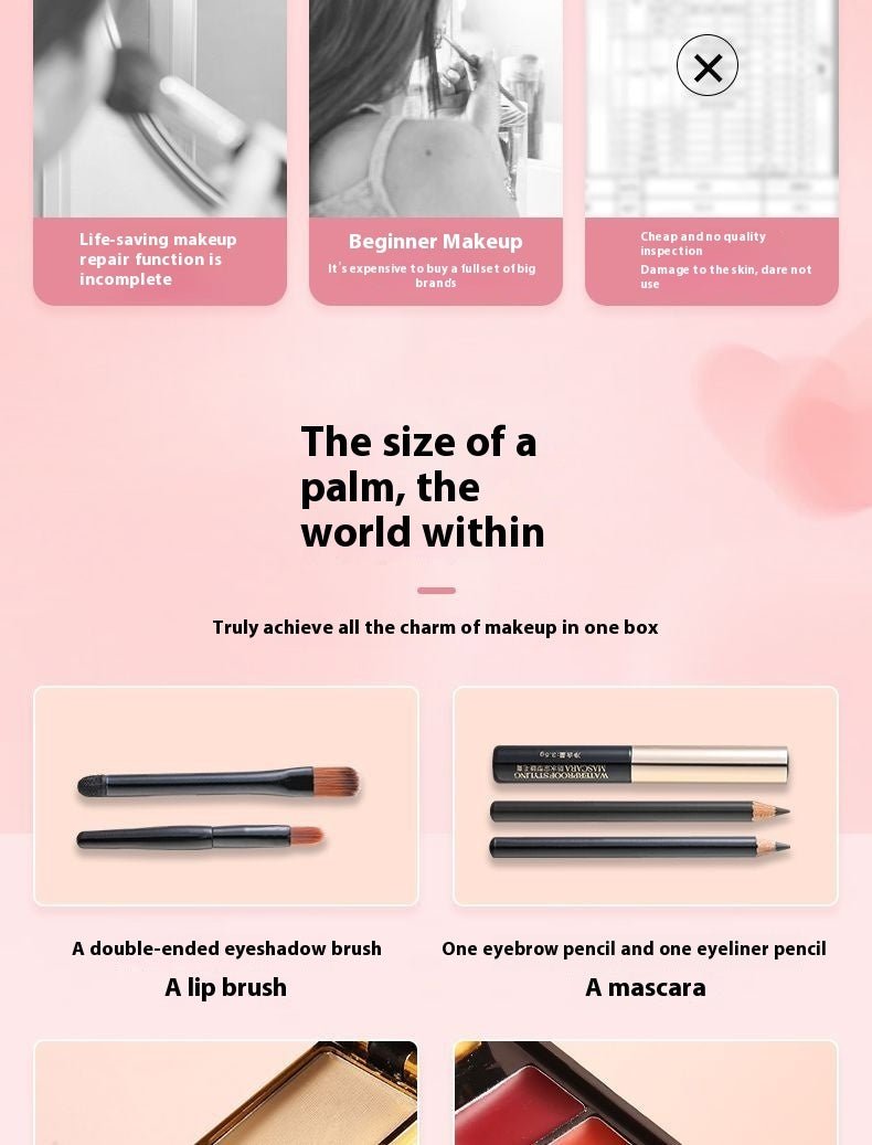 Makeup Set – Complete Cosmetics Kit for Students & Beginners | Universal Makeup Essentials - GISTMI