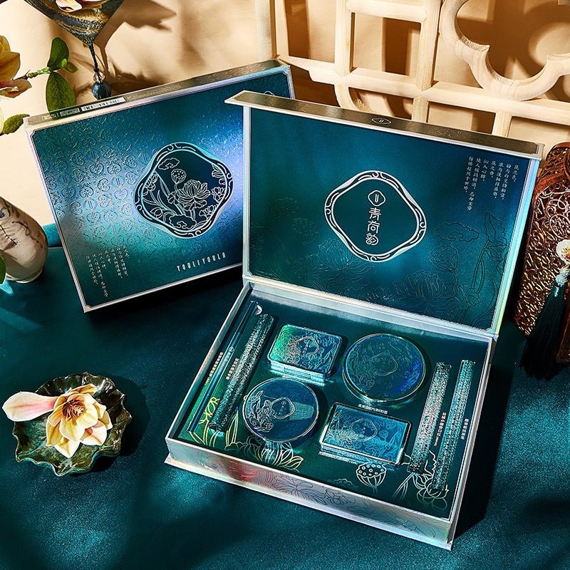 Makeup Set Eight - Piece Air Cushion Lipstick Set – Complete Beauty Kit with BB Cream & Eye Makeup - GISTMI