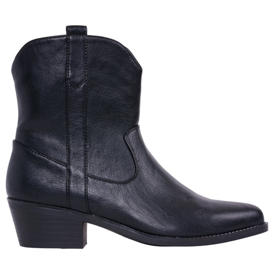 Womenβs Qakley Black Bootie β Stylish Ankle Boots with Modern Edge - GISTMI