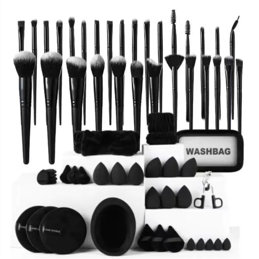 40-Piece Beauty Tools Major Combination Set – Complete Face Wash & Makeup Tool Kit