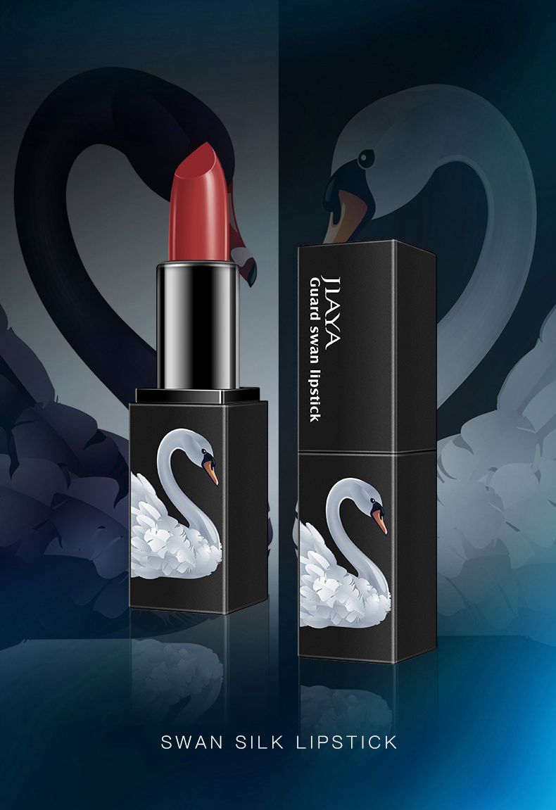 Black & White Swan Makeup Set – 7-Piece Beginner Gift Box with Cushion BB Cream, Powder & Lipstick | GISTMI