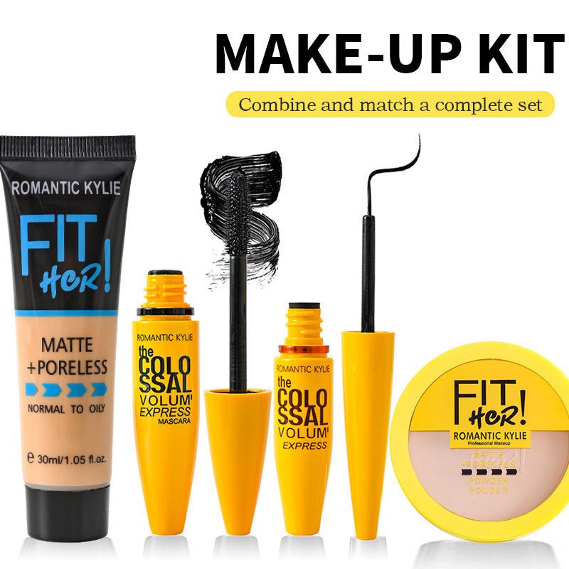 4 - in - 1 Bronzing Powder & Concealing Foundation Makeup Set – All - in - One Cosmetic Kit - GISTMI