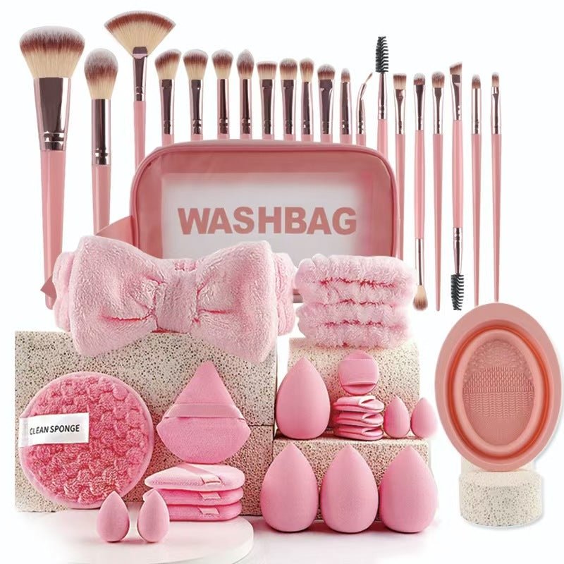 40 - Piece Beauty Tools Major Combination Set – Complete Face Wash & Makeup Tool Kit - GISTMI