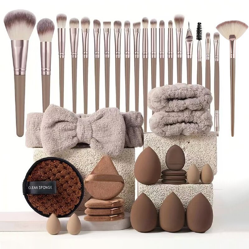 40 - Piece Beauty Tools Major Combination Set – Complete Face Wash & Makeup Tool Kit - GISTMI