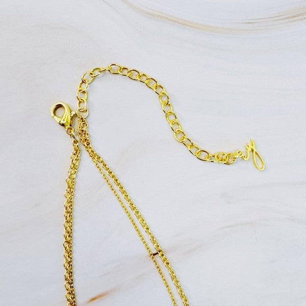 Cross And Coin Layered Necklace