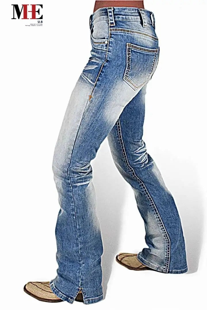 Classic High-Rise Straight Fit Women’s Jeans – Model T197