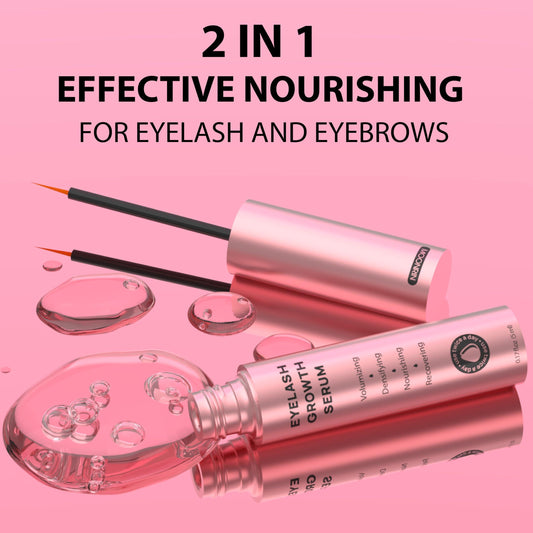 Moonrin Lash Serum for Eyelash Growth 0.17 fl oz 5 ml 2 in 1 Eyebrow Enhancing