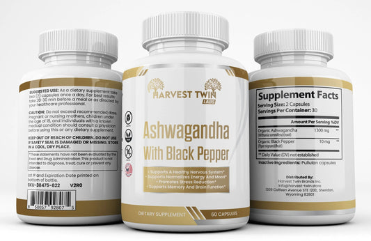 Harvest Twin Ashwagandha for Healthy Nervous System & Balanced Lifestyle
