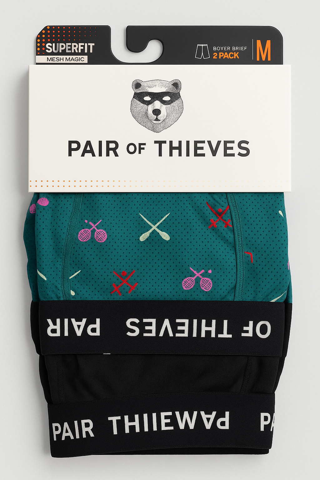 Pair of Thieves Boxer Briefs Green 2 Pack