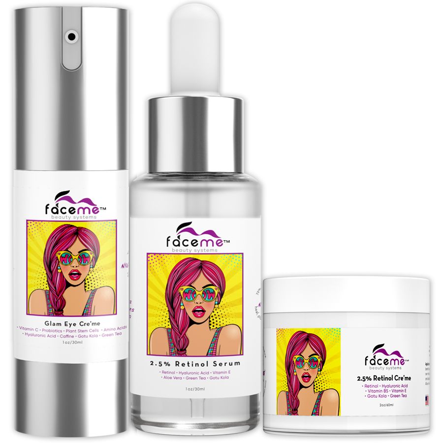 Faceme | Night Slayer Bundle | Retinol Overnight Renewal Set | GISTMI