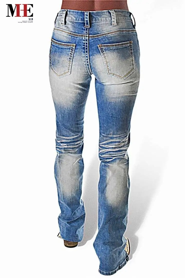 Classic High-Rise Straight Fit Women’s Jeans – Model T197