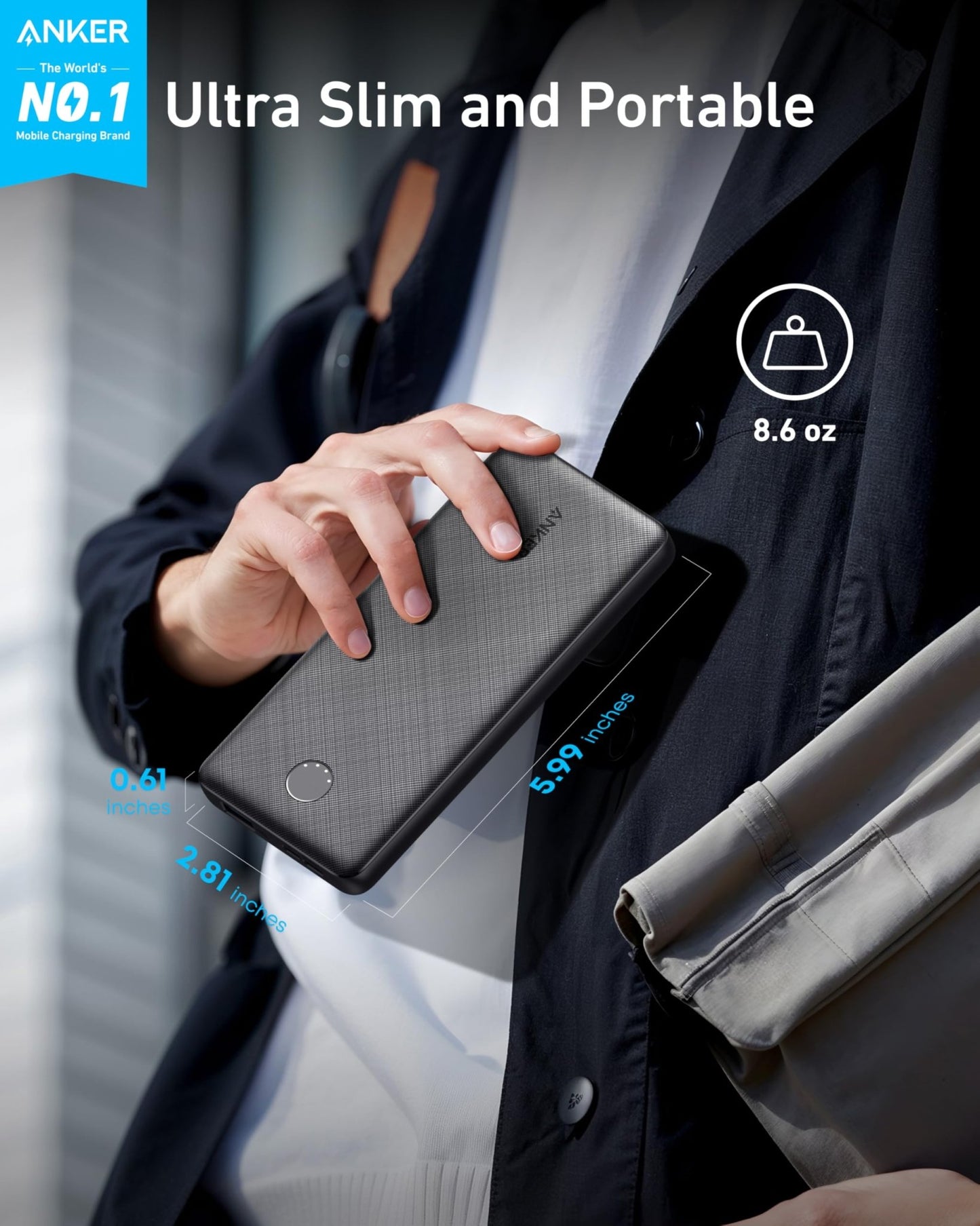 Anker 313 Power Bank (PowerCore 10K) - GISTMI