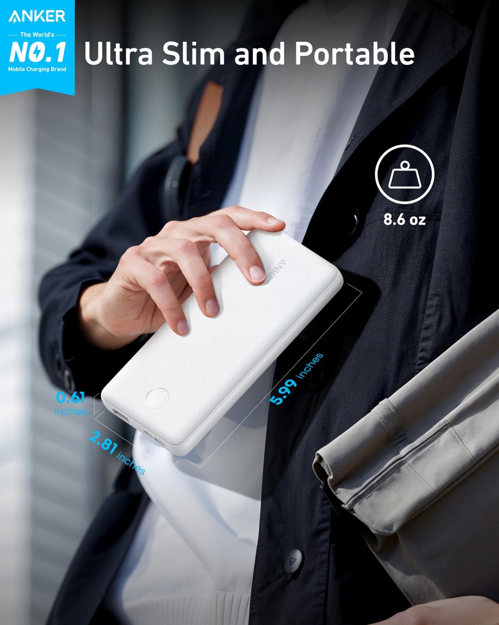 Anker 313 Power Bank (PowerCore 10K) - GISTMI
