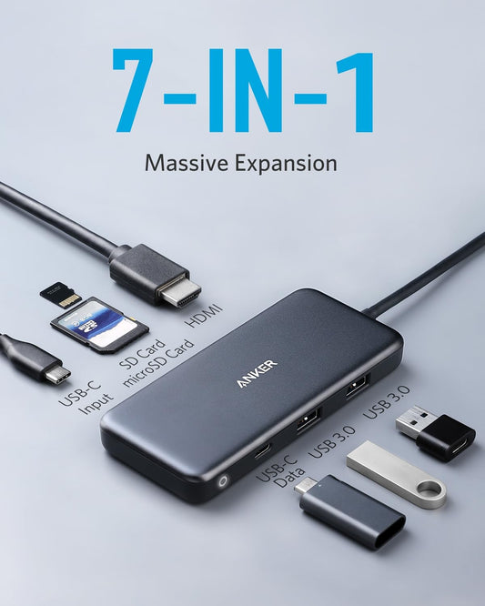 Anker 341 USB - C Hub (7 - in - 1) - GISTMI