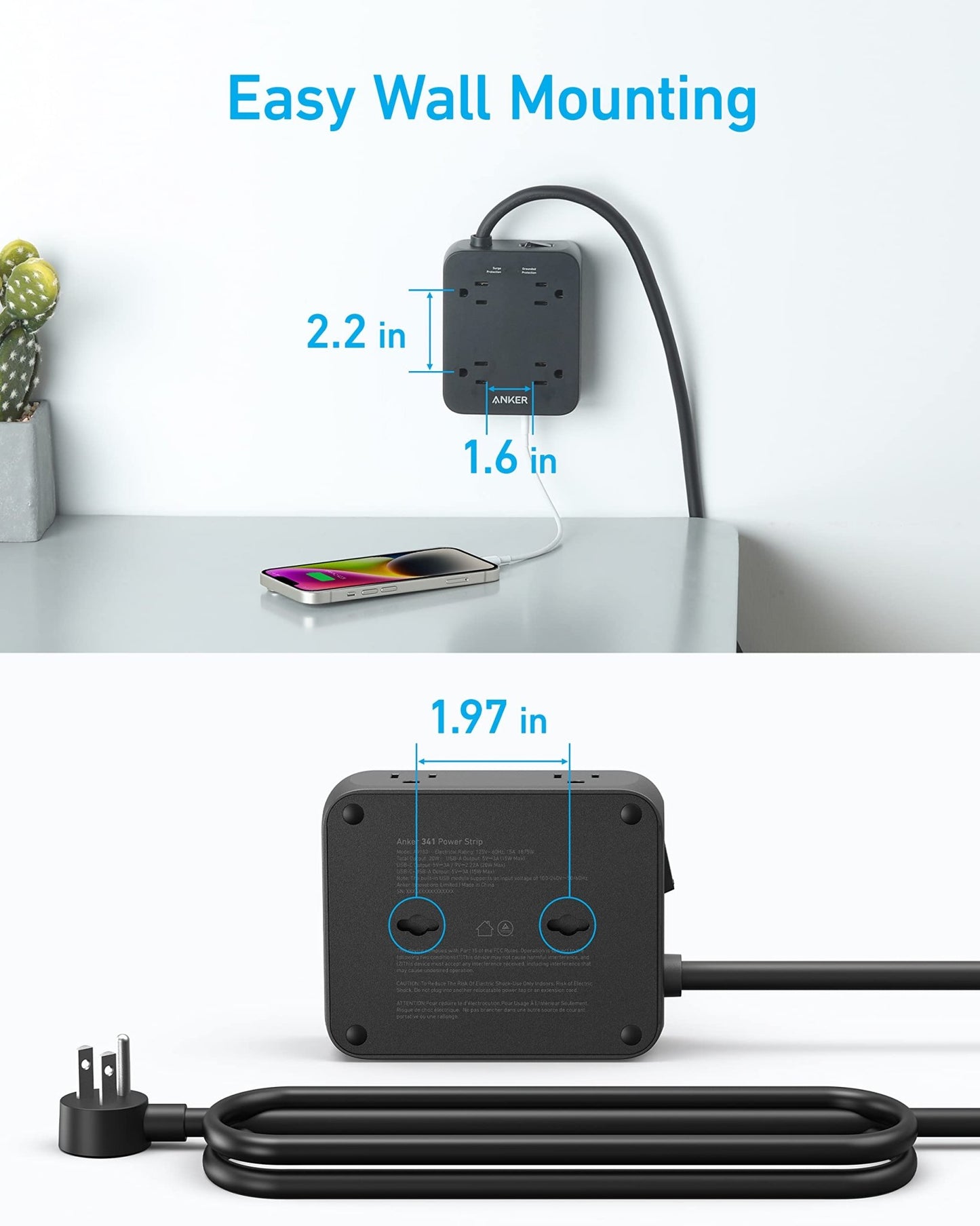 Anker 341 USB Power Strip - GISTMI