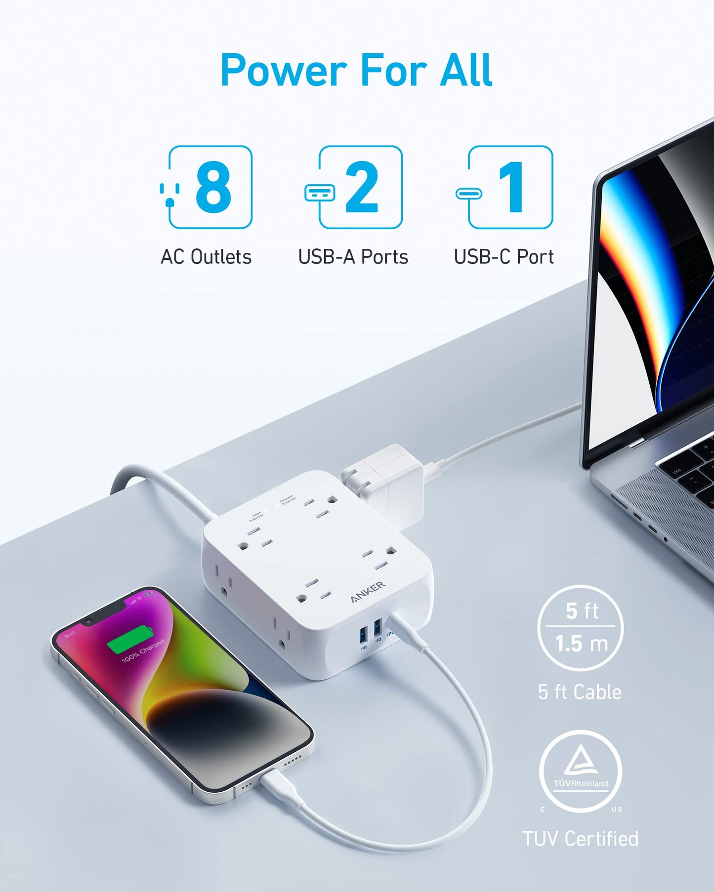 Anker 341 USB Power Strip - GISTMI