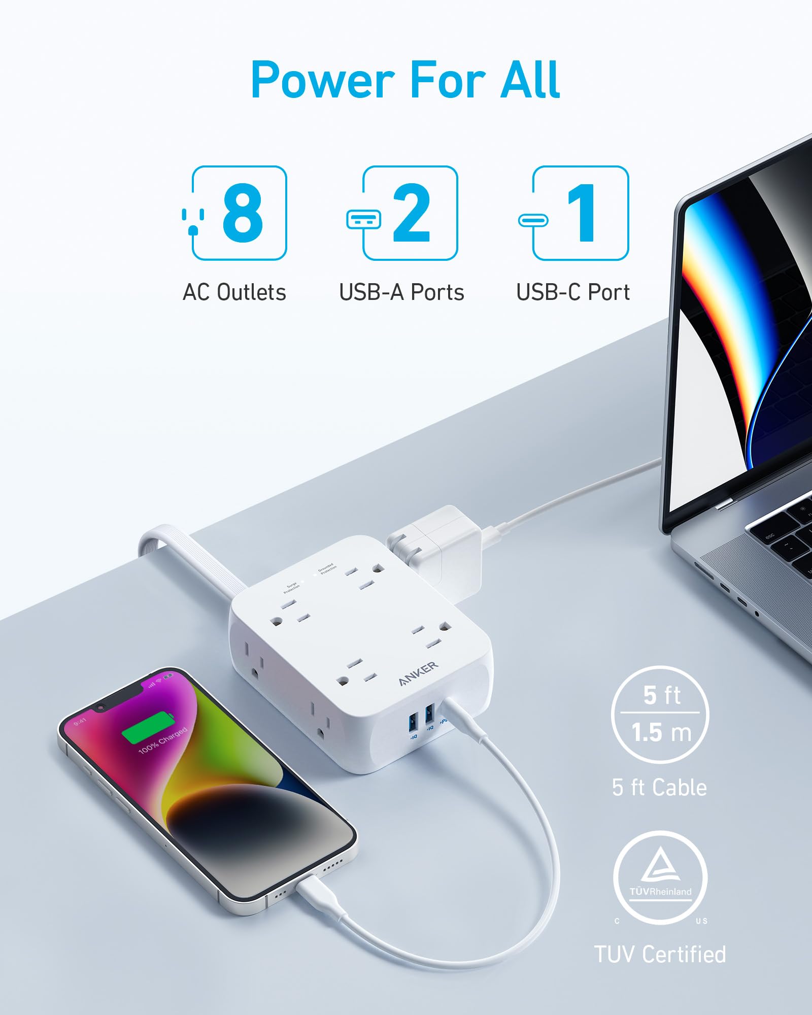 Anker 341 USB Power Strip - GISTMI