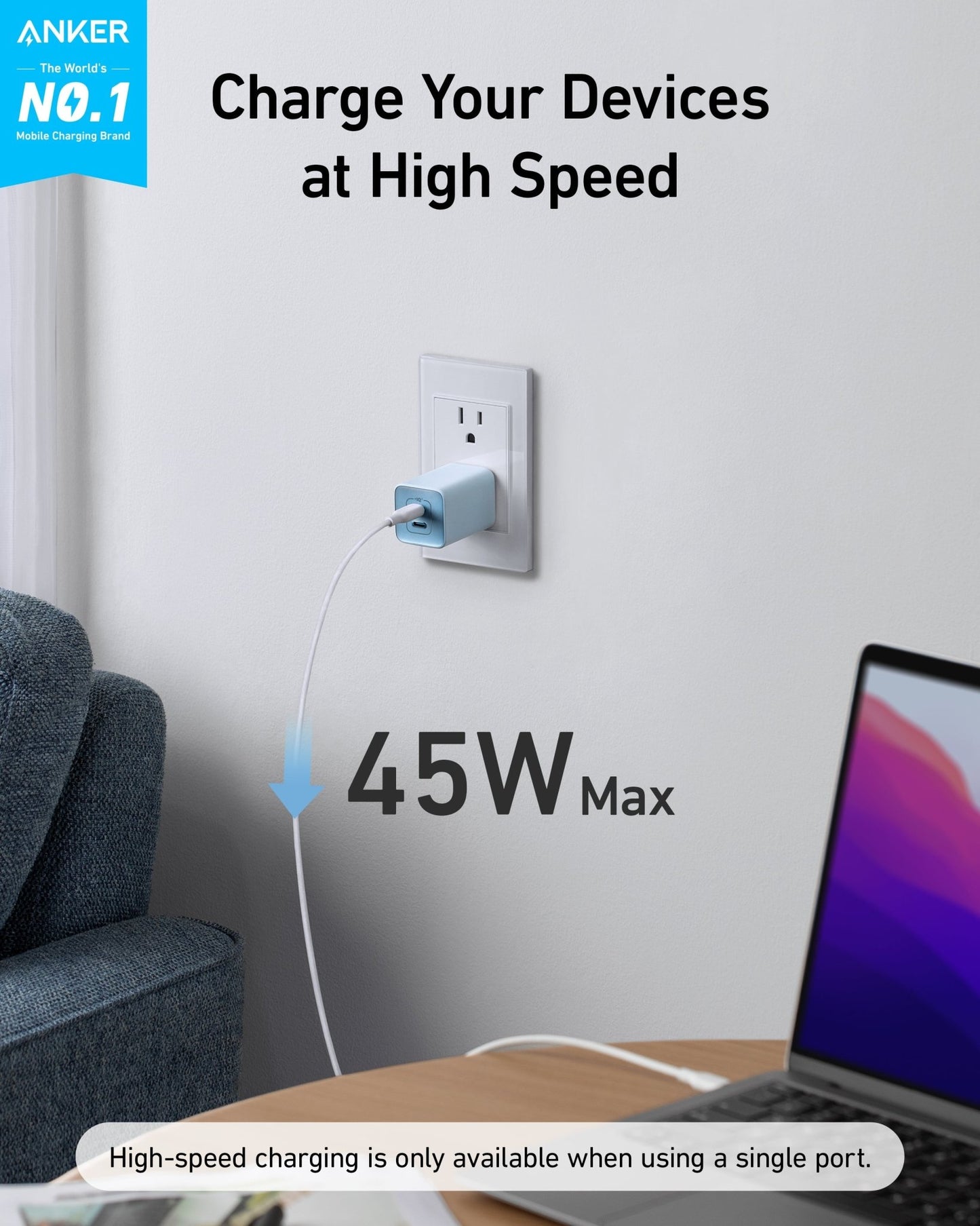 Anker 523 Charger (Nano 3, 47W) - GISTMI