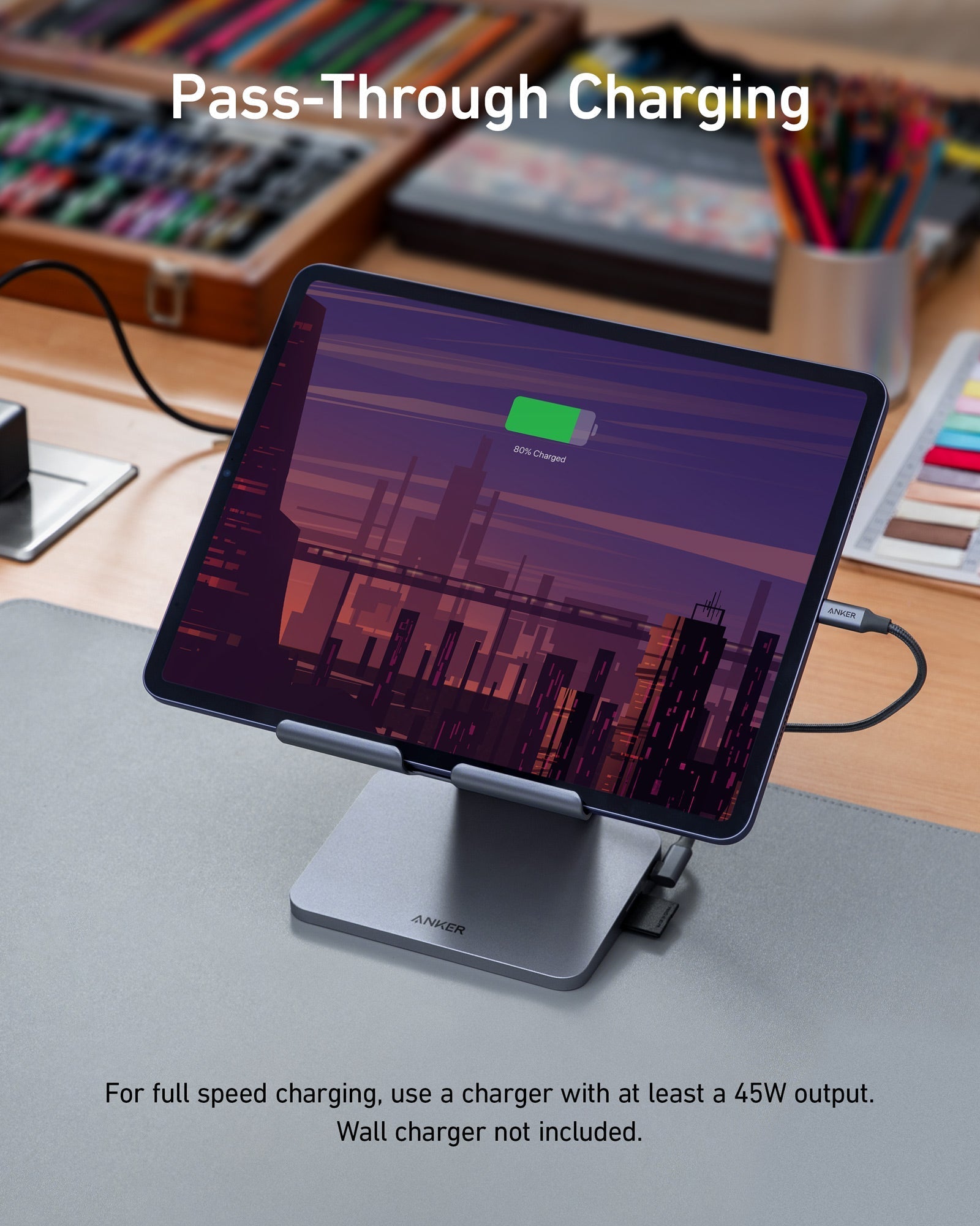 Anker 551 USB - C Hub (8 - in - 1, Tablet Stand) - GISTMI