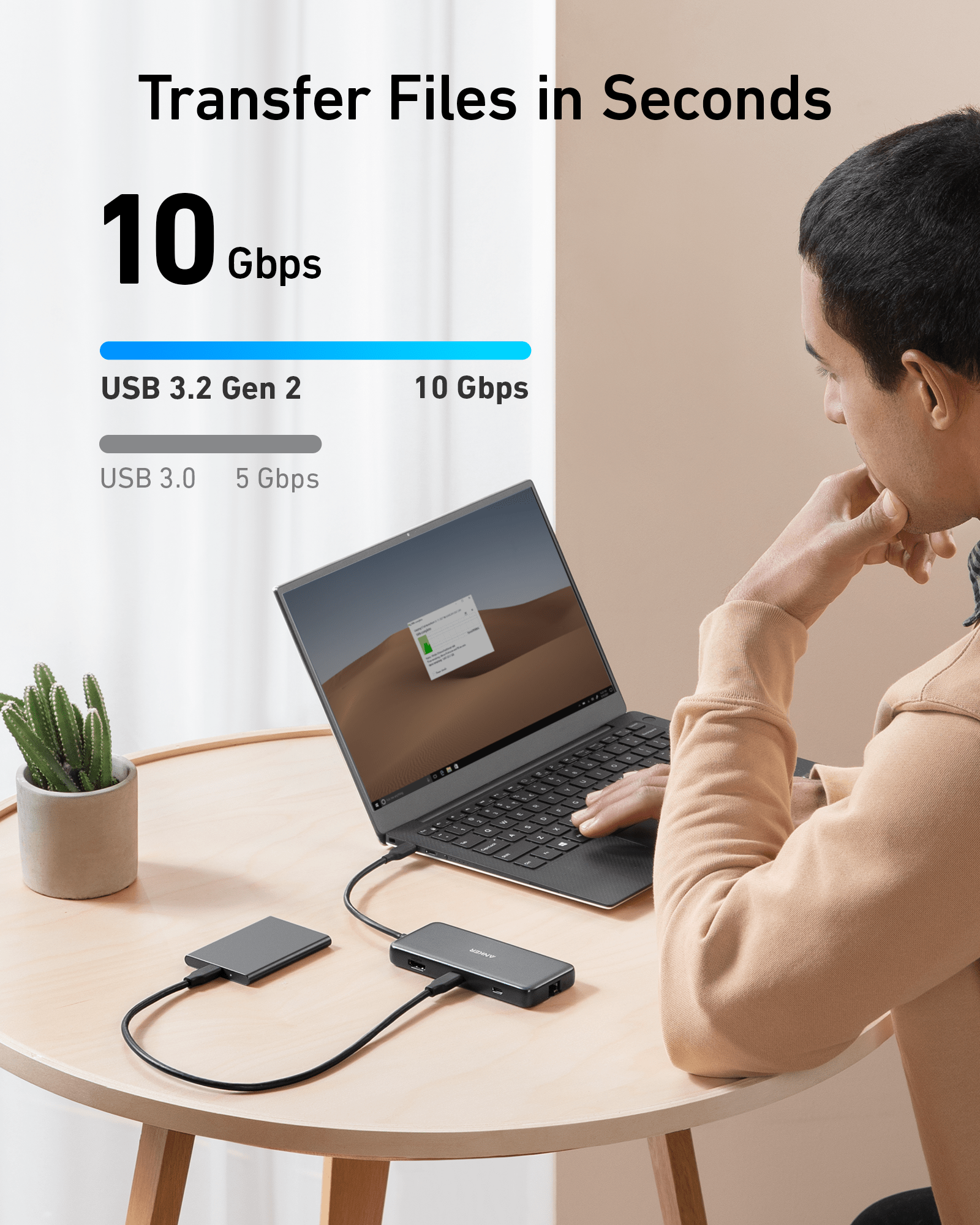 Anker 555 USB - C Hub (8 - in - 1) - GISTMI