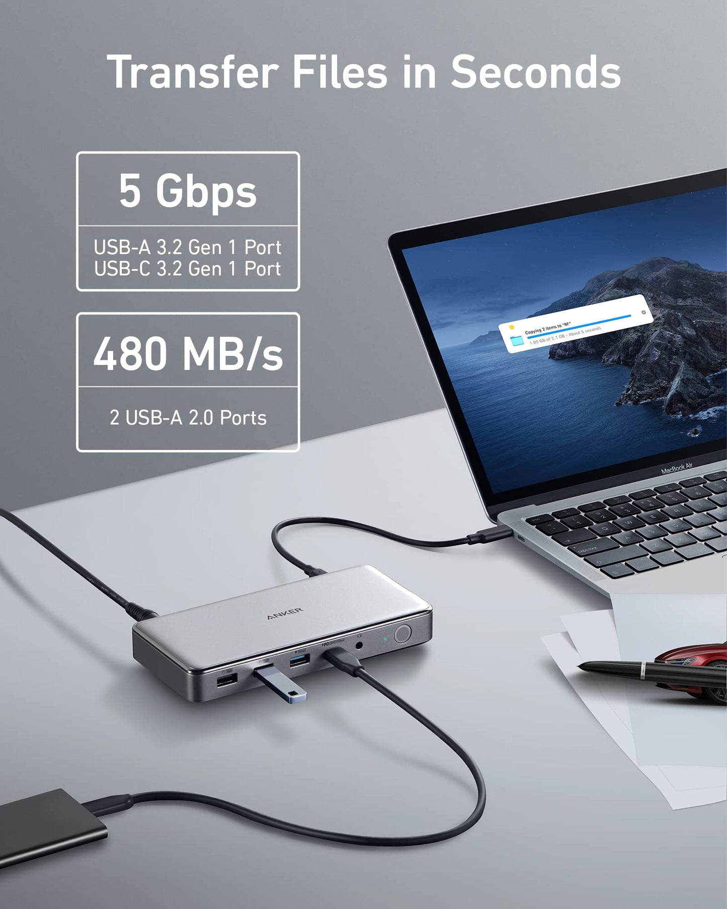 Anker 563 USB - C Docking Station (10 - in - 1) - GISTMI