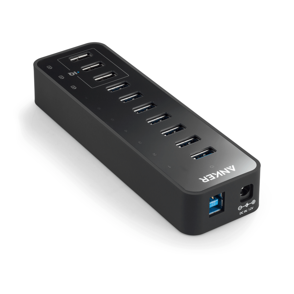 Anker 60W 10 - Port USB 3.0 Data Hub - GISTMI