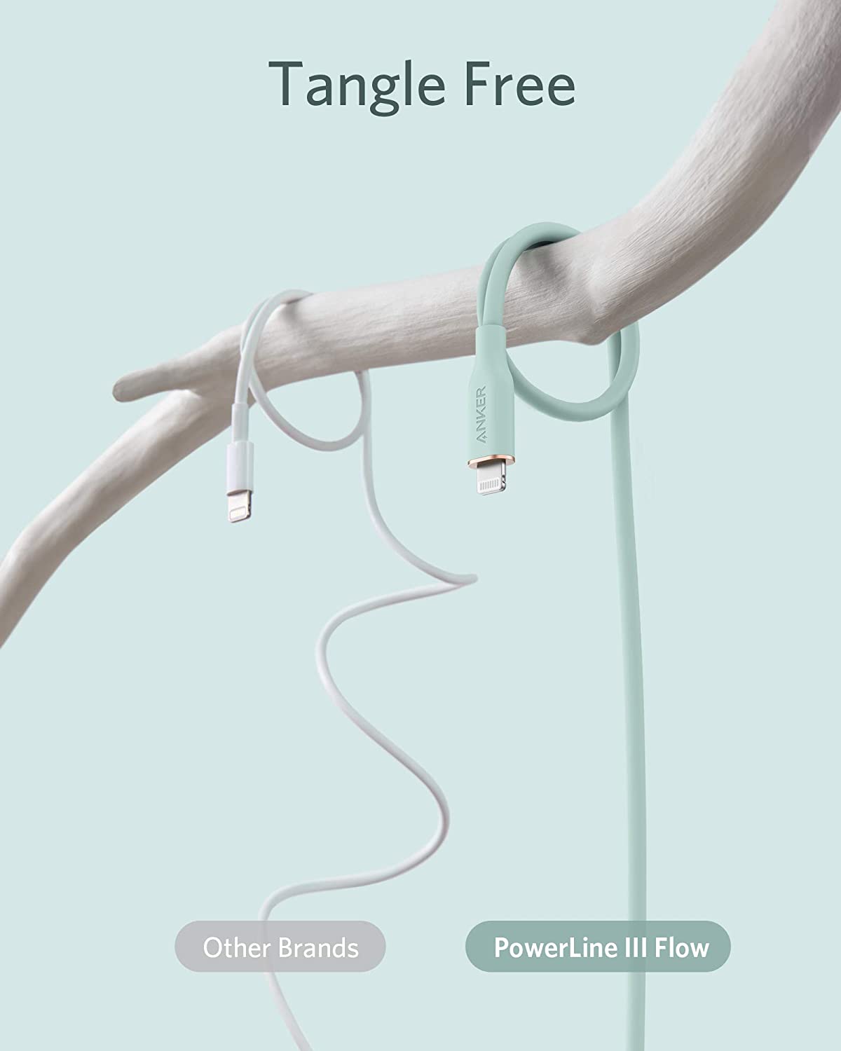 Anker 641 USB - C to Lightning Cable (Flow, 3 ft Silicone) - GISTMI