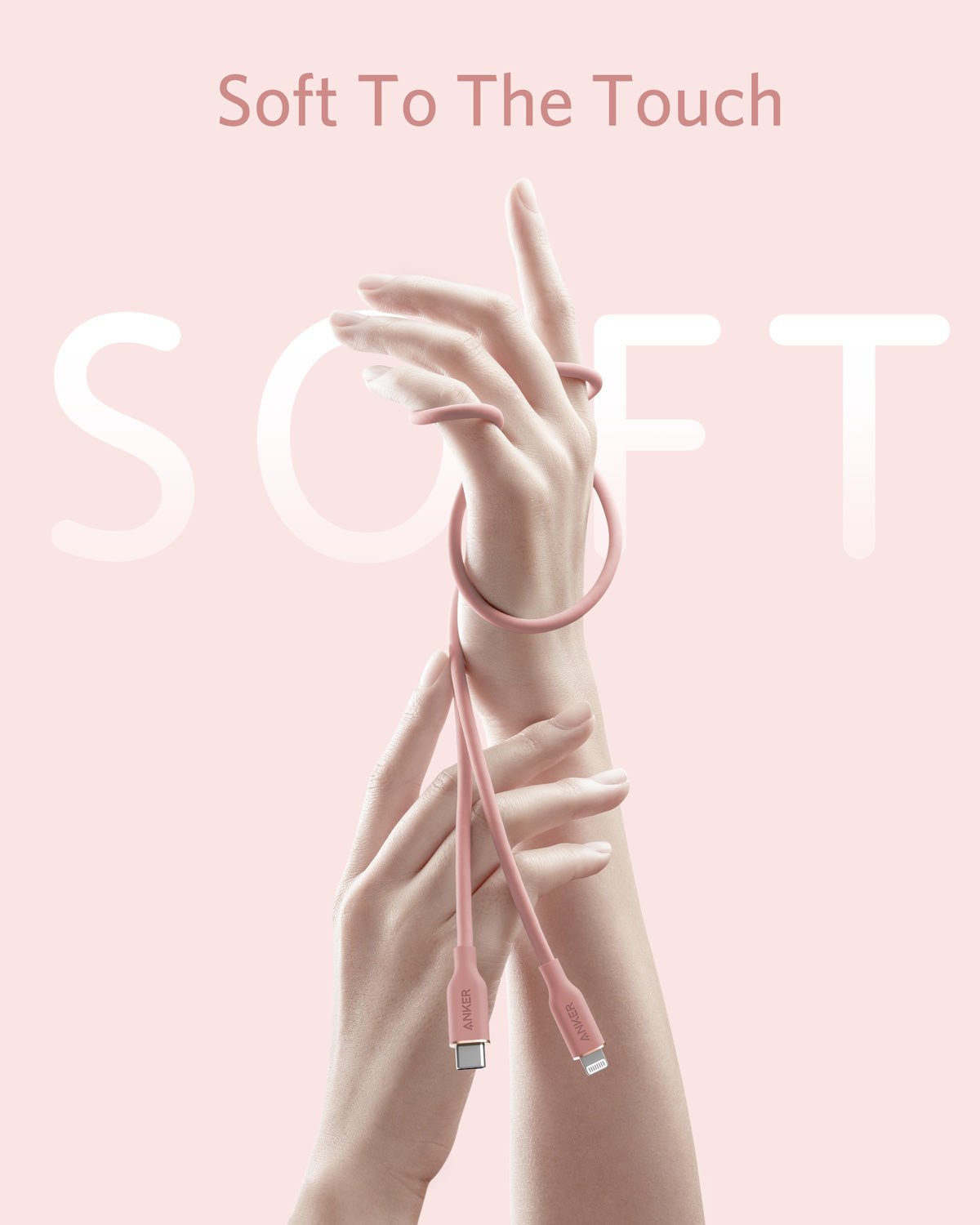 Anker 641 USB - C to Lightning Cable (Flow, 3 ft Silicone) - GISTMI