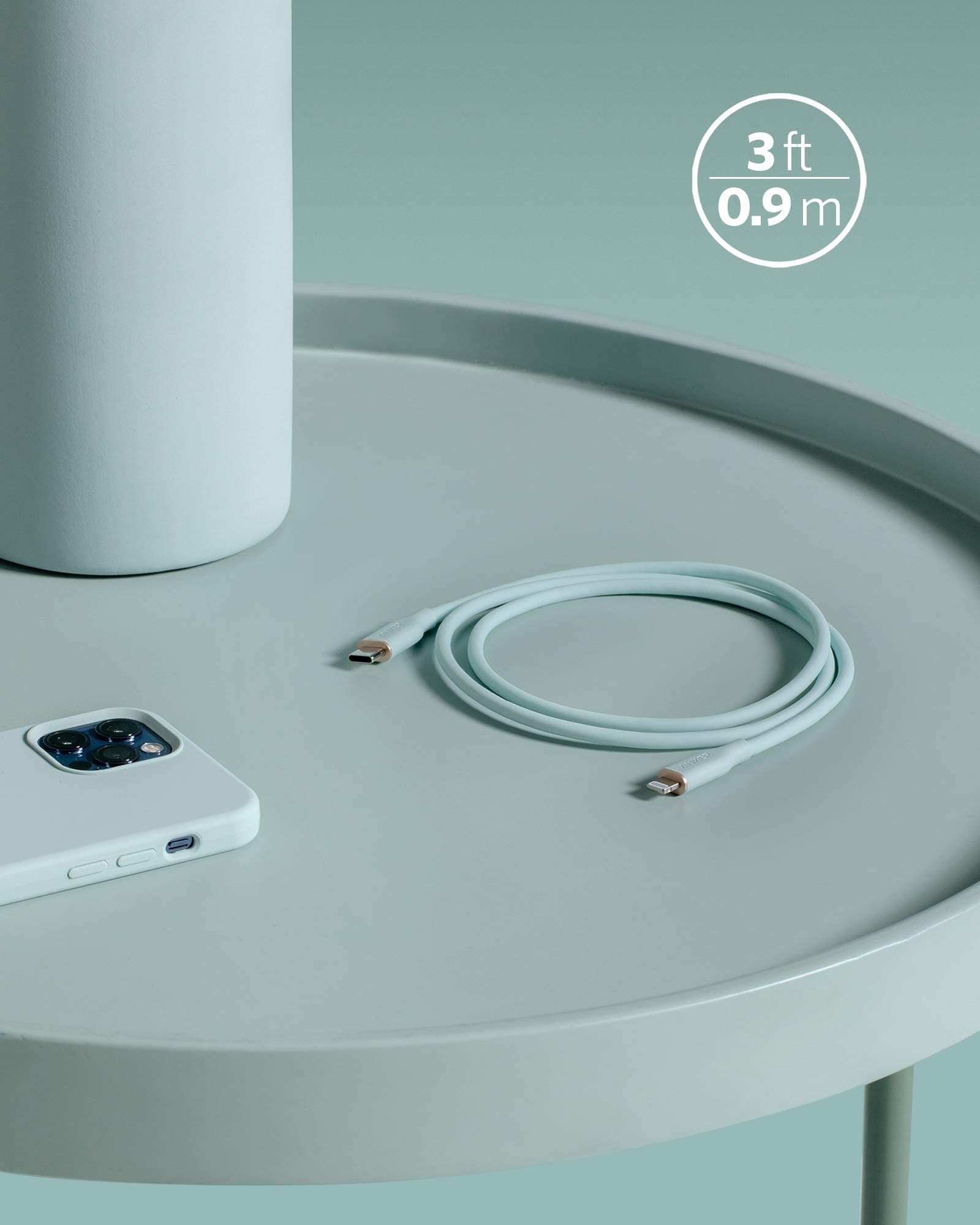 Anker 641 USB - C to Lightning Cable (Flow, Silicone) - GISTMI