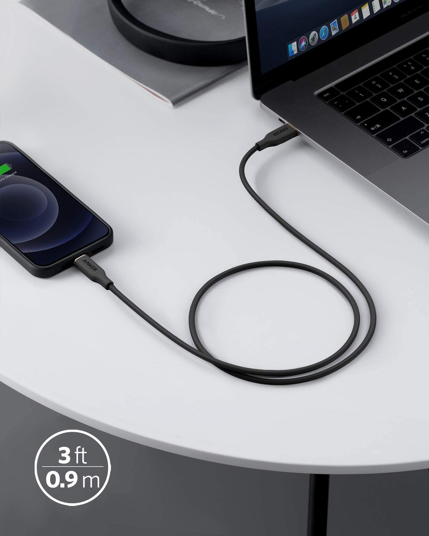 Anker 641 USB - C to Lightning Cable (Flow, Silicone) - GISTMI