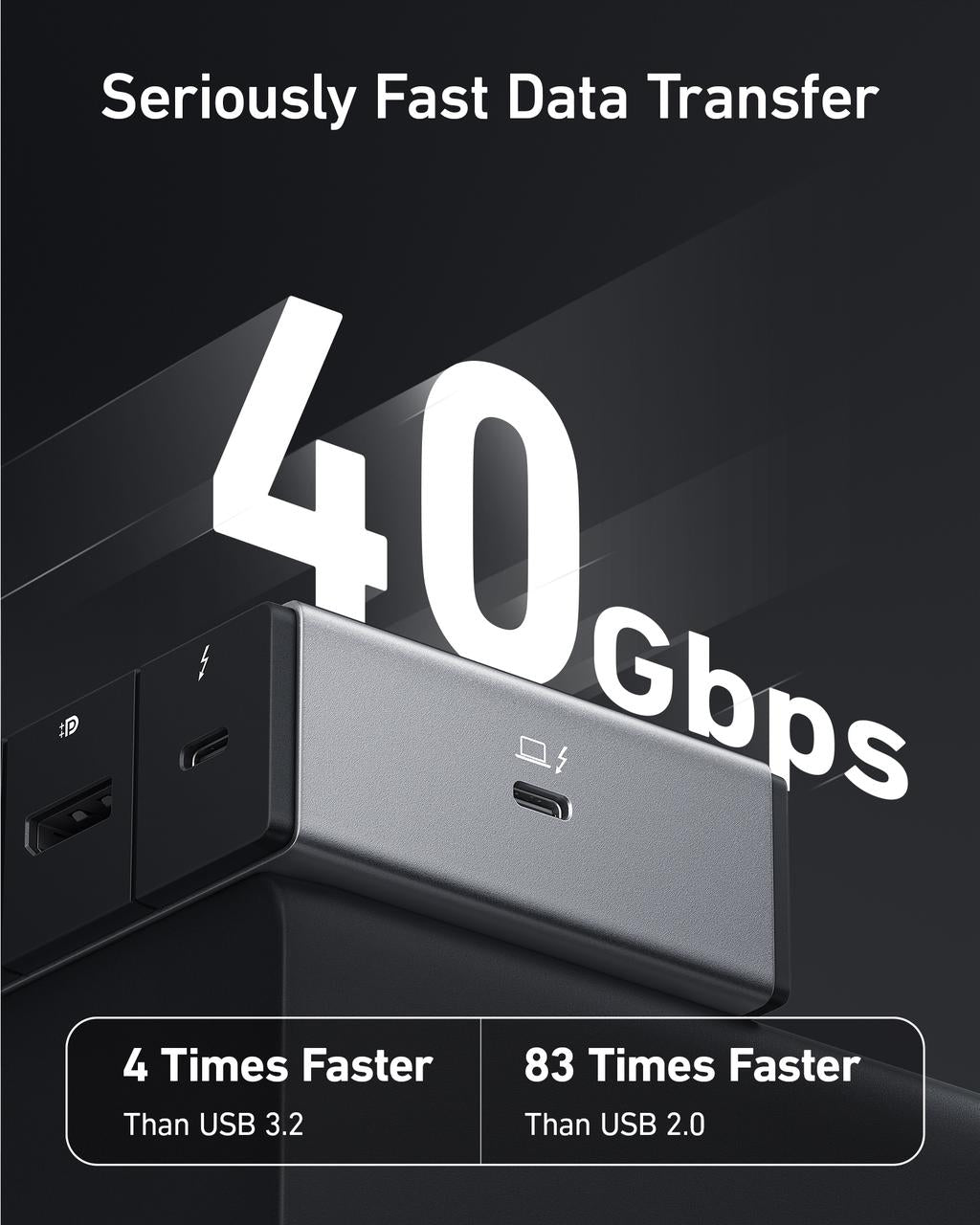 Anker 778 Thunderbolt Docking Station (12 - in - 1, Thunderbolt 4) - GISTMI