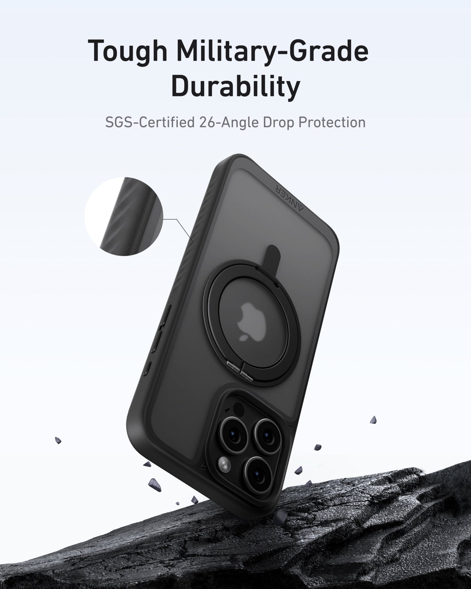 Anker MagGo Magnetic Case with Stand (360° Ring Stand) - GISTMI