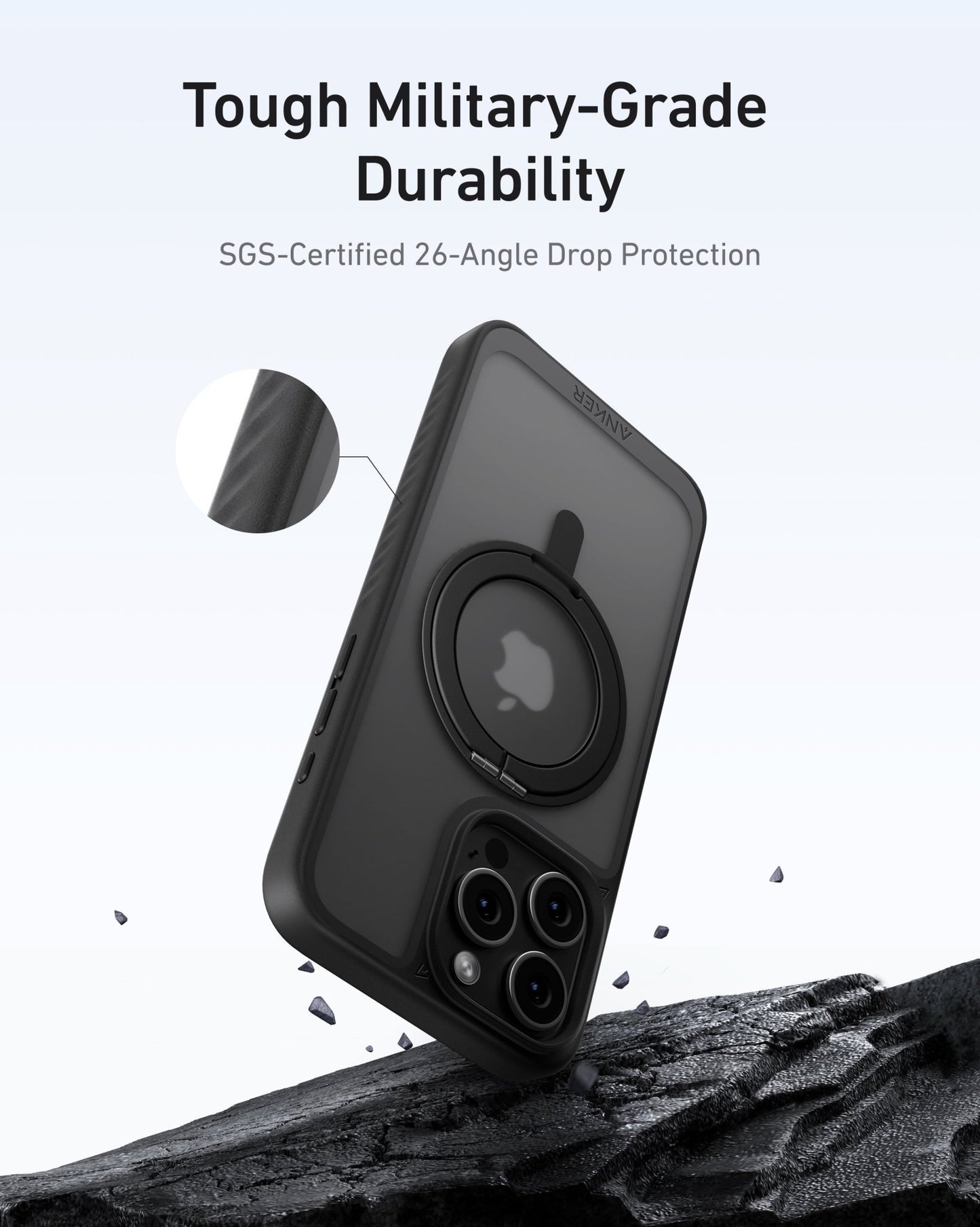 Anker MagGo Magnetic Case with Stand (360° Ring Stand) - GISTMI